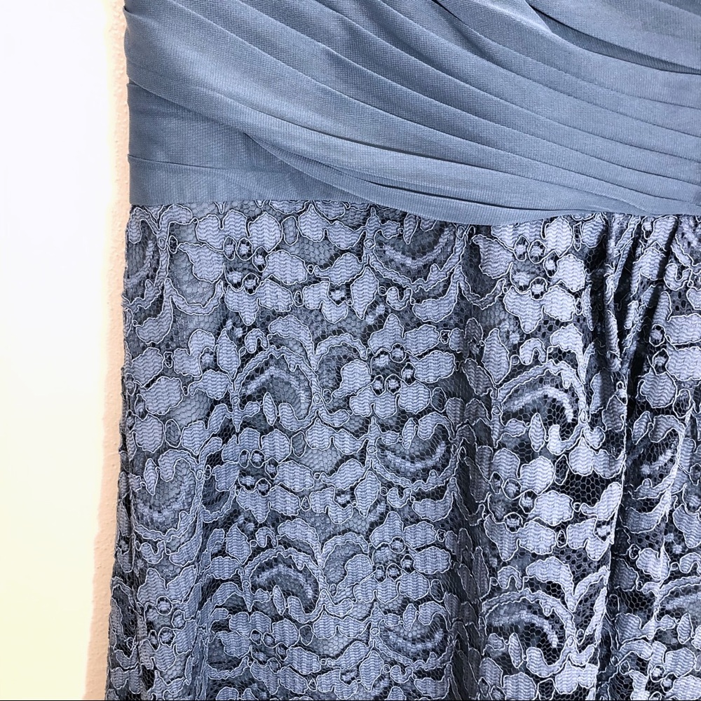 David’s Bridal bridesmaid dress in Steel Blue 10 - Picture 5 of 11